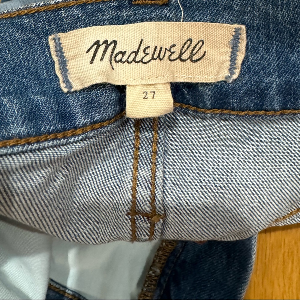 Madewell high rise short 4” jean size 27 blue - Picture 4 of 6